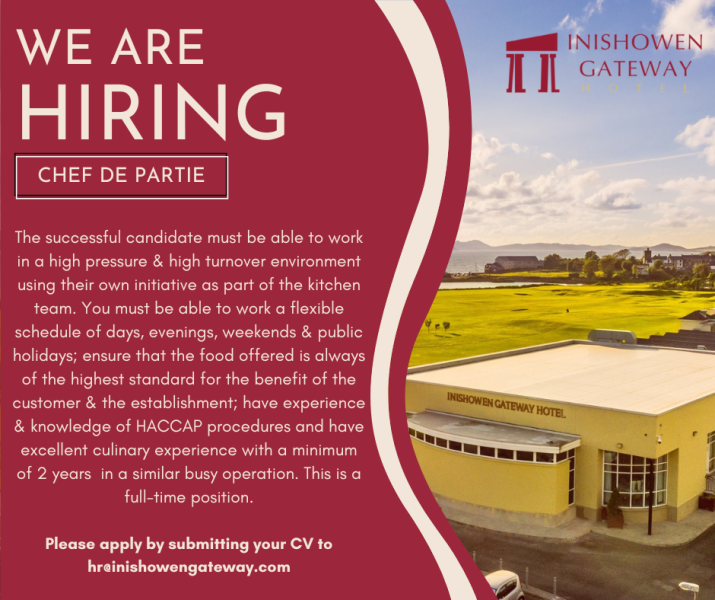recruitment inishowen gateway hotel 1