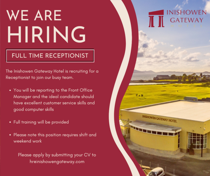 recruitment inishowen gateway hotel 3