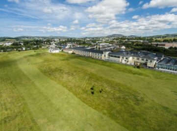 Aerial view from golf course - Inishowen Gateway