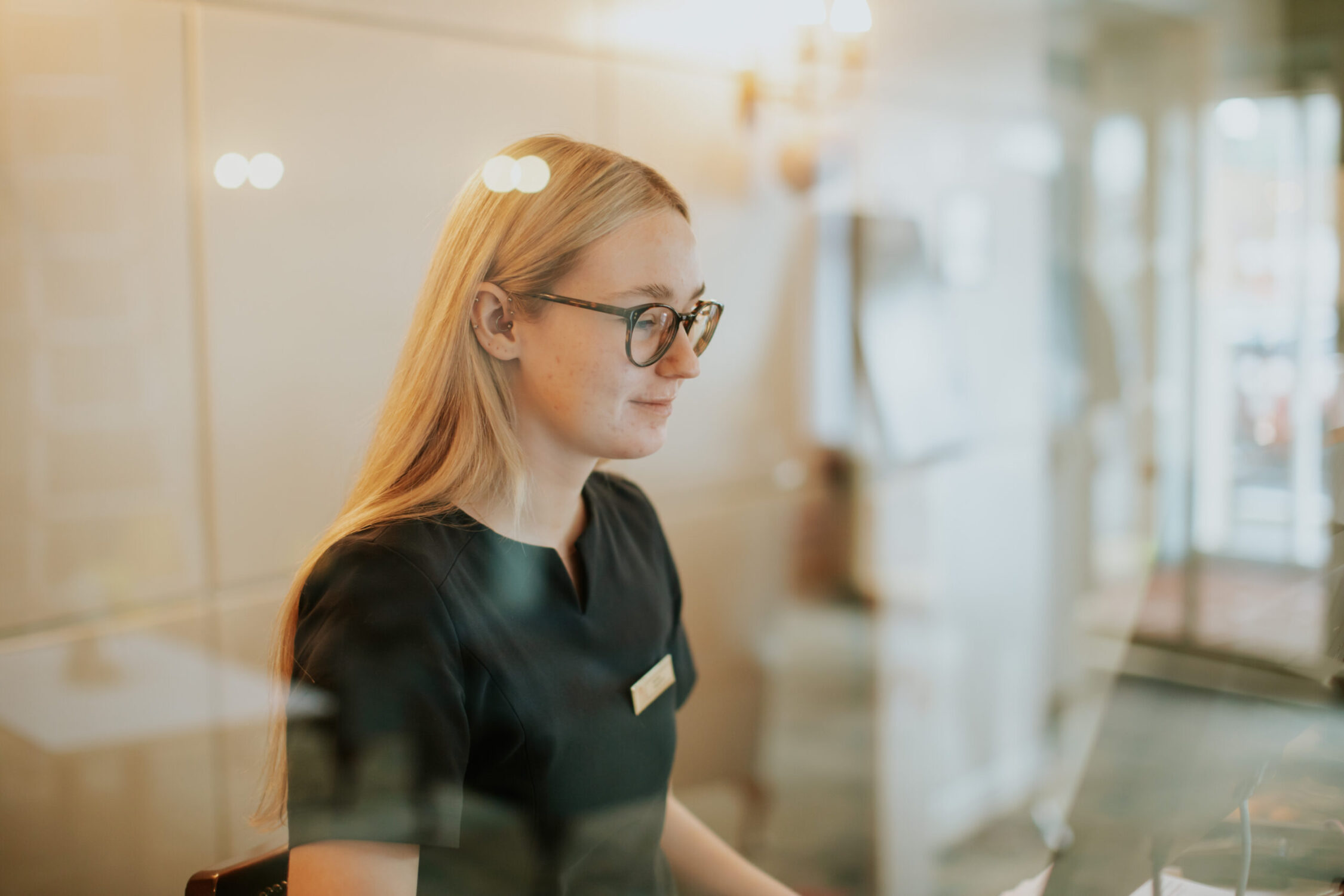 Careers 1 receptionist at work 1 - Inishowen Gateway